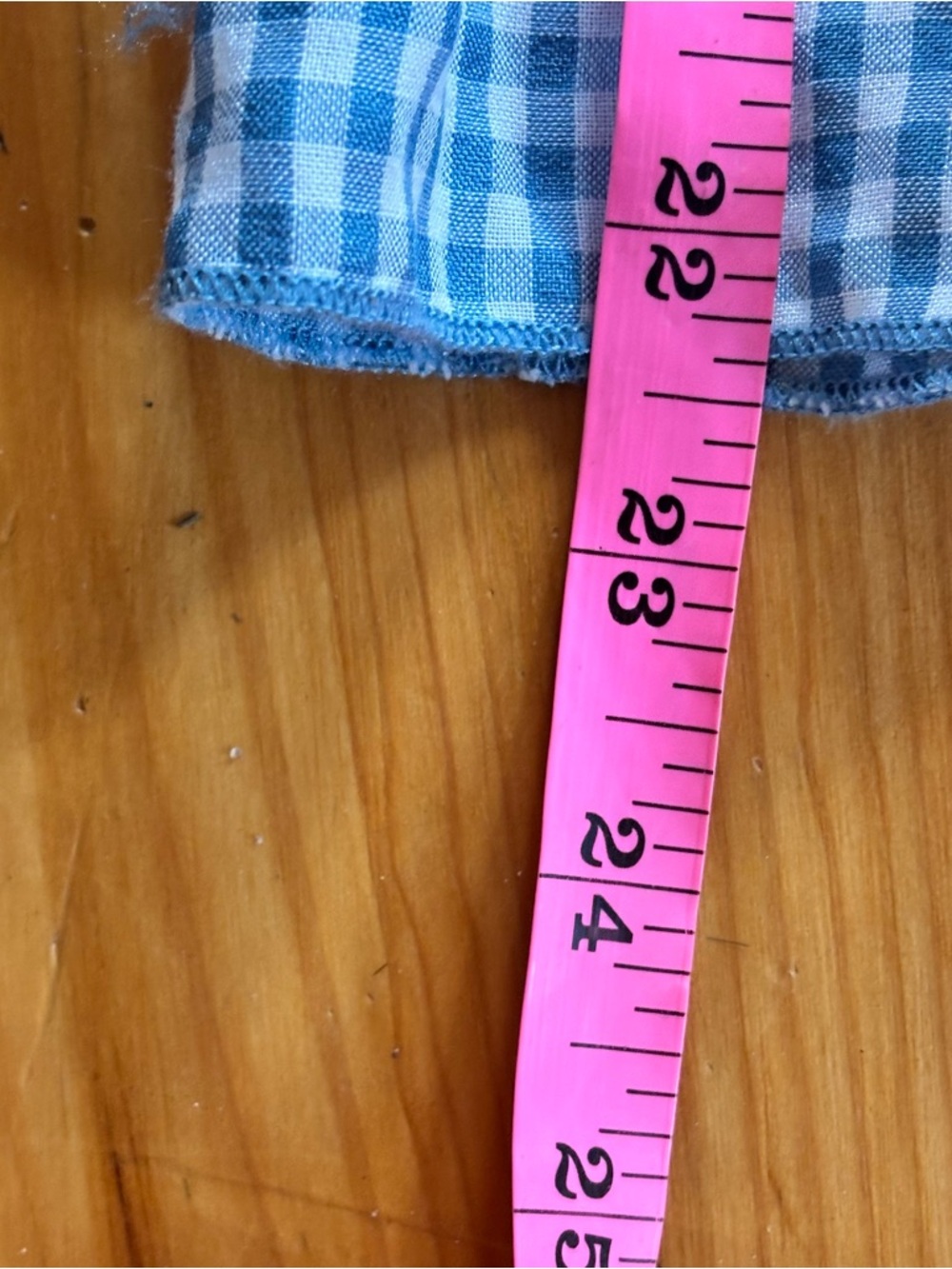 LA Hearts Blue Gingham Mini Dress XS Cottagecore Ruffle Hem - Picture 10 of 10